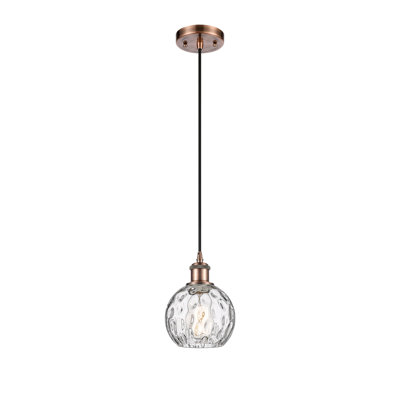 Roxane 1-Light Dimmable Steel Single Pendant