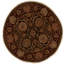 Wool Oriental Area Rug in Black/Wine