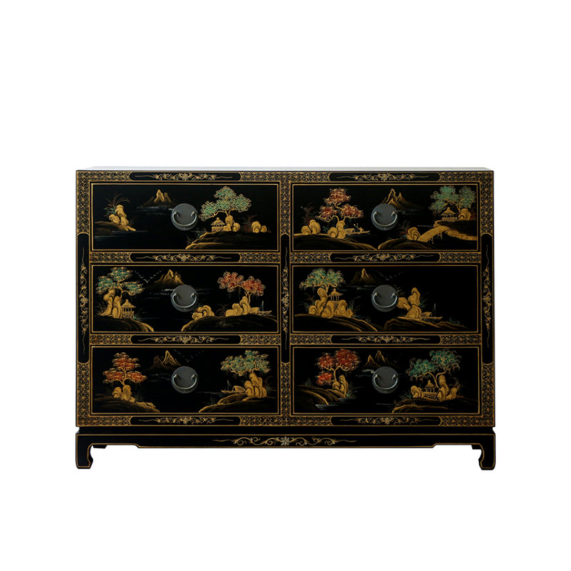 Armoire décorative en bois massif Retro