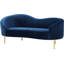 Causeuse courbée en velours 67 po Shurtz-273919139