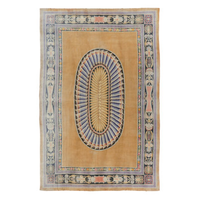 Oversized Antique 20Th Century French Savonnerie Rug With Medallion - Rug & Kilim