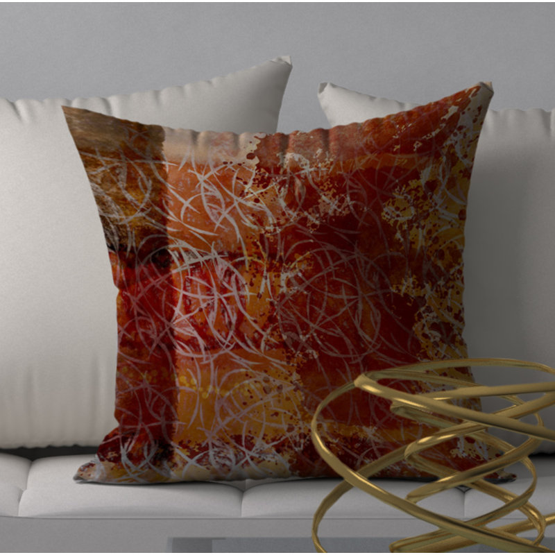 Housse de coussin carrée/insert, 18 po x 18 po