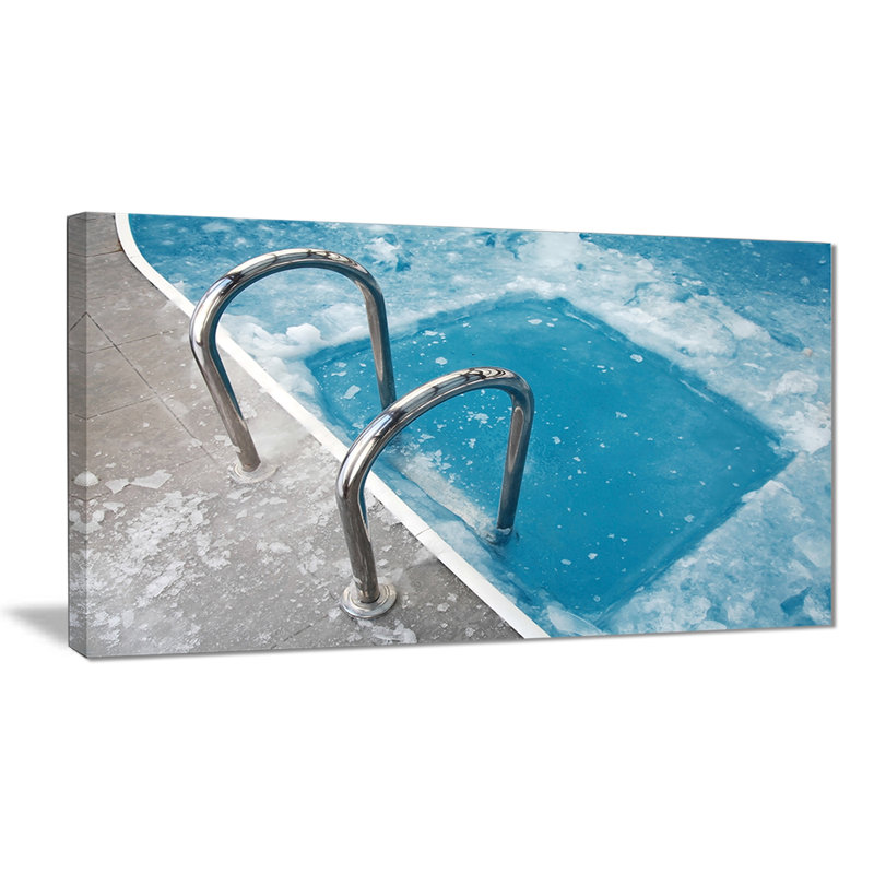 « ice nage blue pool », impression sur toile, H 20 po x l 40 po x P 1po