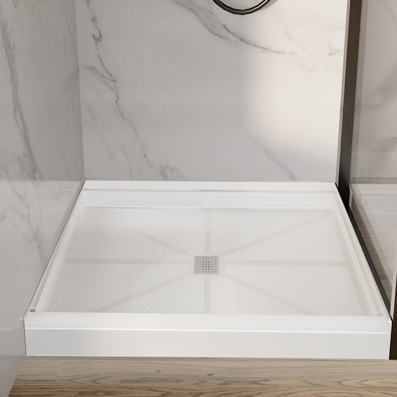 Shower Tray, Plastic 152*90cm Rectangle Shower Base, Plastic Pan for Bathroom, 90 x 90 cm 