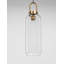 1 - Light Brass Gold Jar Pendant