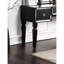 Meuble-lavabo noir majestueux pour la chambre à coucher, avec tabouret, 3 tiroirs et 3 miroirs -1711202714