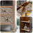 Retro Walnut Solid Wood Accent Cabinet