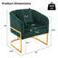 Fauteuil demi-tonneau rembourré avec base en métal-472105604
