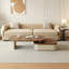 Table basse moderne en bois extensible