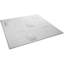Panneau mural 3D 19,625 "x 19,625" en blanc (paquet de 50)