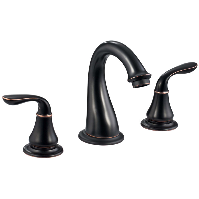 Kree Arc Two-Handle 6" to 10" Widespread Lavatory Bathroom 2.2gpm Faucet with Drain Assembly - Oil Rubbed Bronze