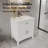 30" Freestanding Solid Wood Premium Grade Bath Vanity, Sink Cabinet with Top-104076251