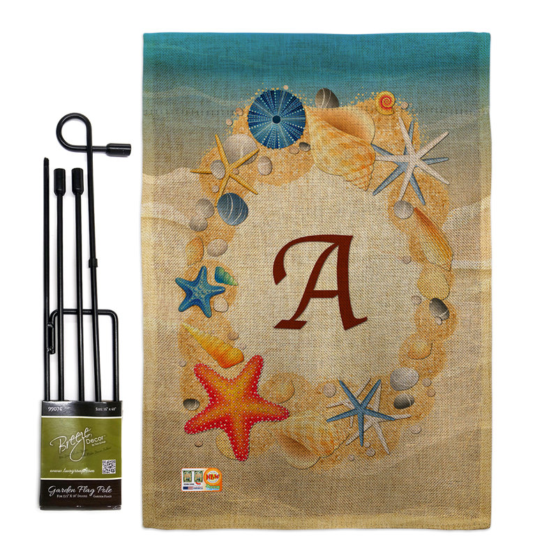 Ensemble de drapeaux en toile de jute 1 x 2 pi A, A