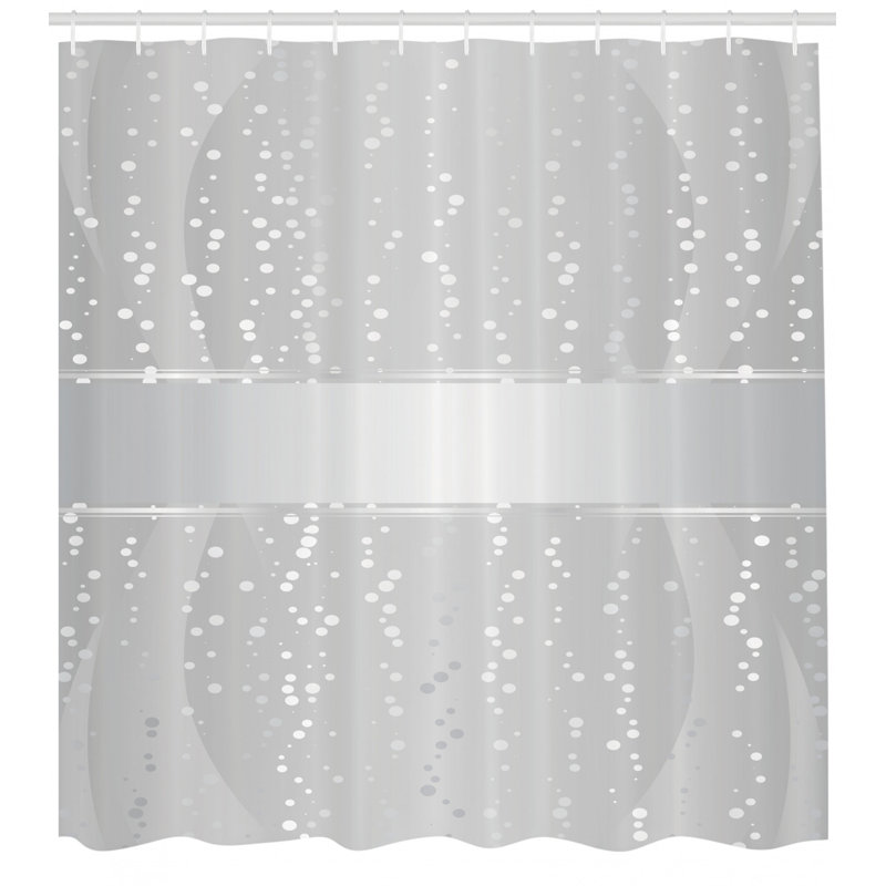 Ensemble de rideau de douche + crochets, H 70 po x l 69 po