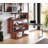 Buck II Clear Glass, Chrome High Gloss Finish Writing Desk With Shelf