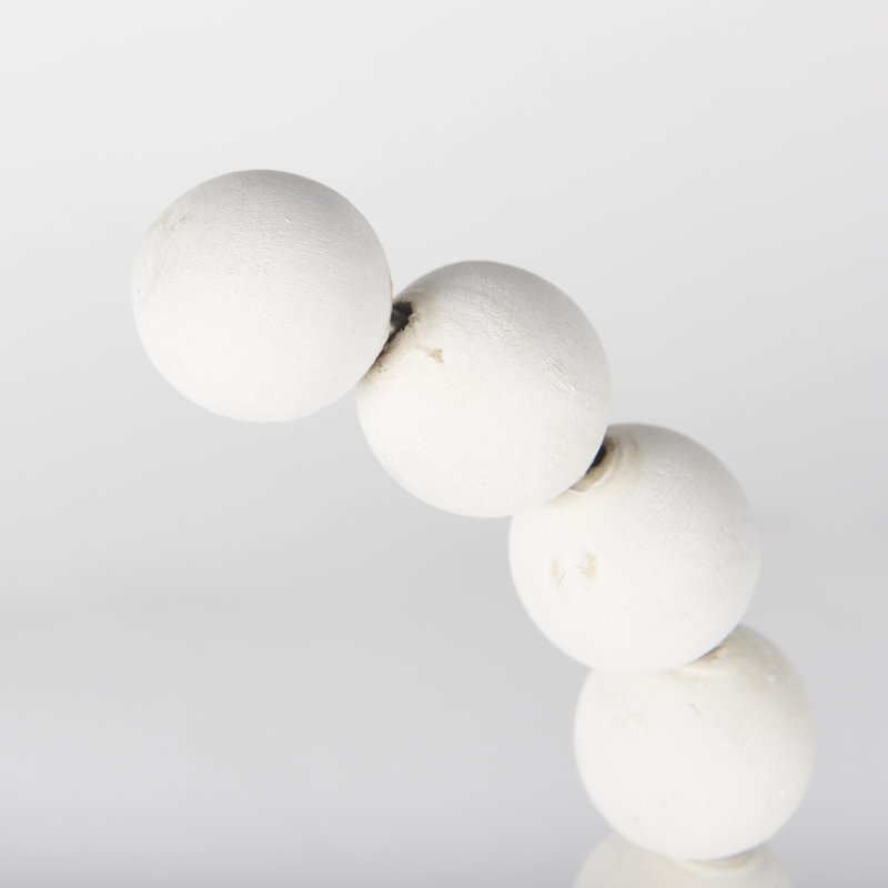 Sculpture Shira, H 11,6 po x l 9,4 po x P 4,5 po, Blanc / Doré