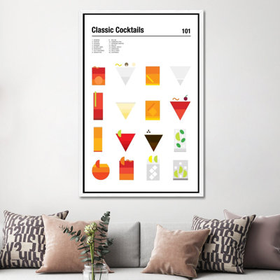 Classic Cocktails 101 by Nick Barclay - Print on Canvas