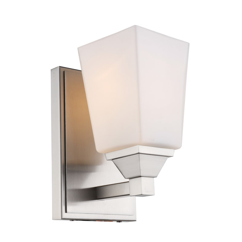 Thiel Armed Sconce, Satin Nickel