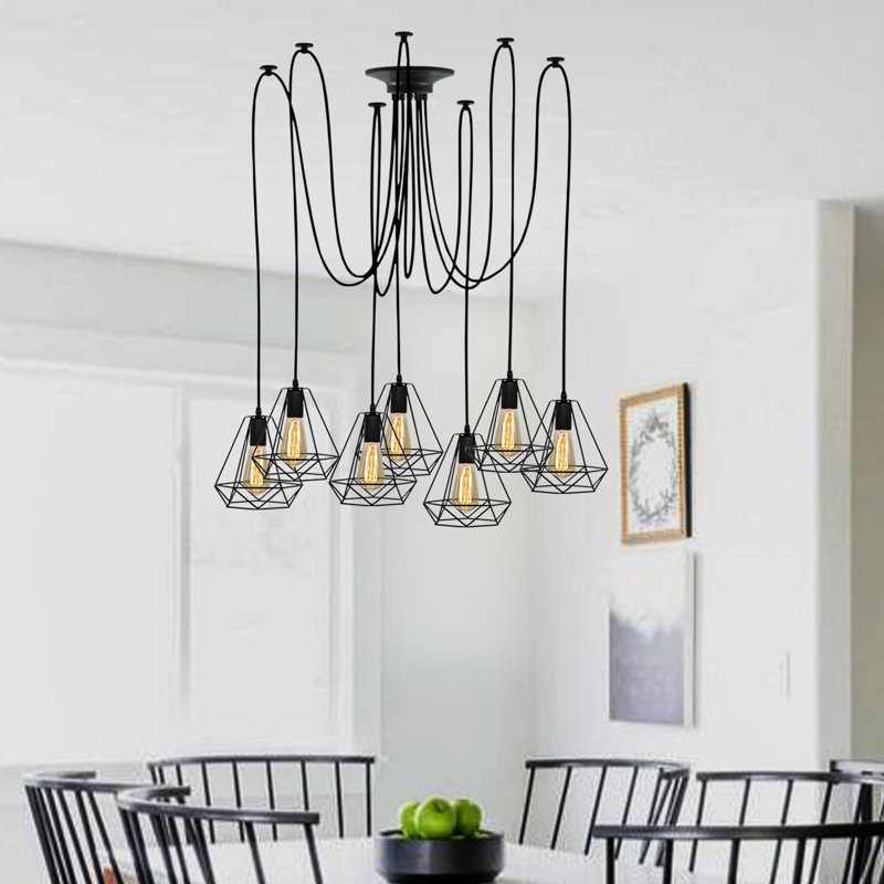 Pondview 7 - Light Black Cluster Pendant