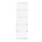 5-Tier Reversible Color Open Shelf Bookcase, White/Pink-256550505