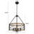 Dodson 17.72 in. 4-Light Drum Farmhouse Chandelier for Dining Room Kitchen Bedroom Foyer-1206375578