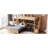 Twin Over Loft Bed With Storage And Pine Wood Construction - Natural Featuring Desk, Staircase Stable Frame-1080514752
