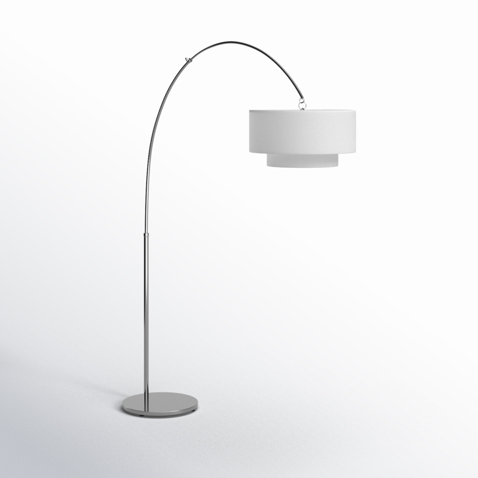 Sawyer 75'' Dimmable Floor Lamp, Polished Nickel
