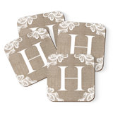 Cork Square 4 Piece Coaster Set