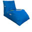 Fauteuil à billes turquoise, 100% polyester et tissu imperméable, 24,0 po x 29,5 po x 43,3 po | Housse amovible zippée, rembourrée de mousse de mousse de styromousse recyclée | Parfait pour les enfants et les adultes, sièges confortables et amusants-1797334915