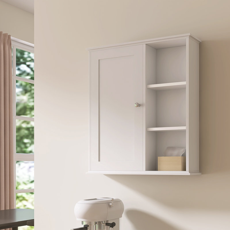 Red Barrel Studio® 24'' Wall Bathroom Cabinet Wall Medicine Cabinet, White