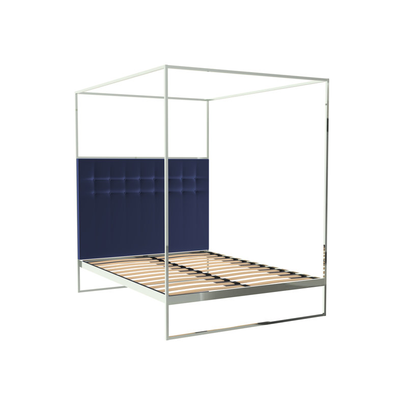 Euclid Upholstered Bed, Green, Double (4'6)
