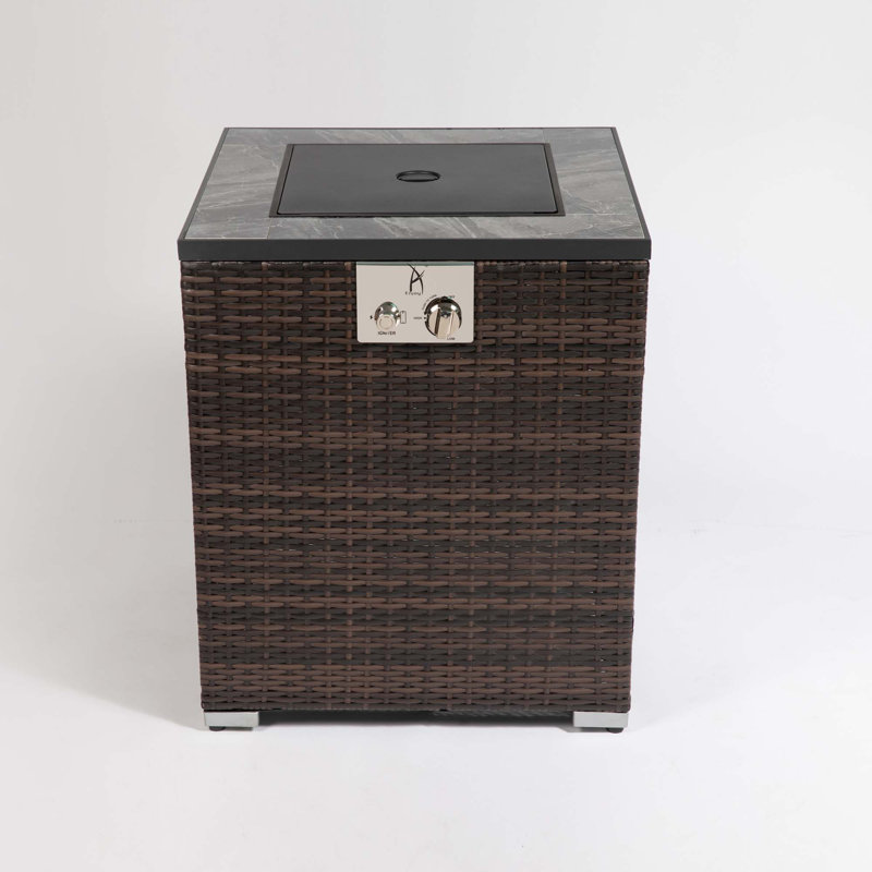 Outdoor Fire Pit Column, Propane Fire Column For Decor Gas Fire Pit Table Garden Corner Fire Table