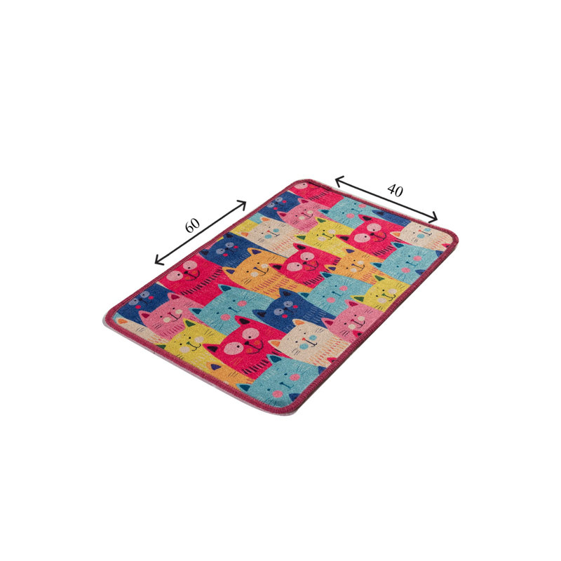 Tapis de bain antidérapant 100% polyester, 15,8 po x 23,6 po | Antiallergique, anti-poussière et anti-taches, 20,5 oz / m² | Lavable à la machine, facile d'entretien | Idéal pour les salles de bain, design élégant et fonctionnel