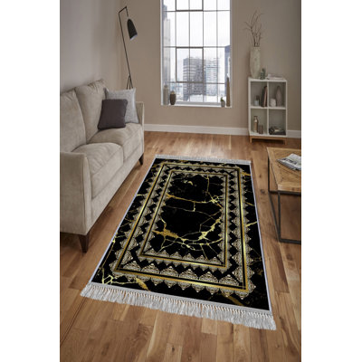 Luxury Hall Carpet - 100% Velvet Fabric, 3.3 x 9.8 ft | 100% Cotton Sole, Pile Height: 0.4 in, Total Height: 0.5 in | Antibacterial, Non-Slip, Machine Washable, 3D Digital Printing | Elegant Design for Home Décor