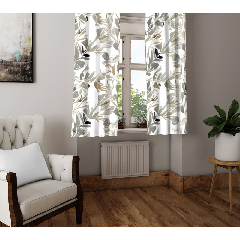 Rideau en polyester Breac, L 20 po x L 61 po