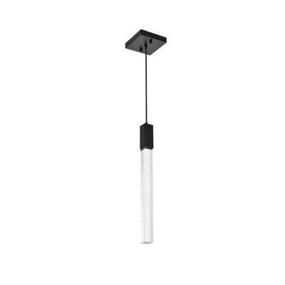 Luminaire suspendu rectangulaire à 1 lumière Aliha