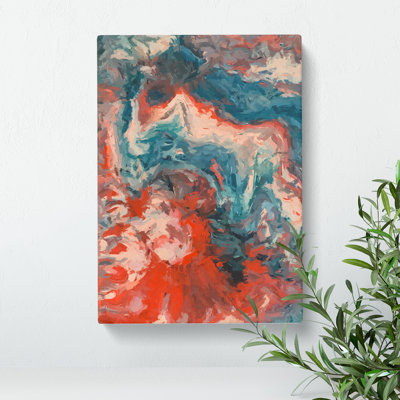 Justice In The Beginning Abstract - Wrapped Canvas