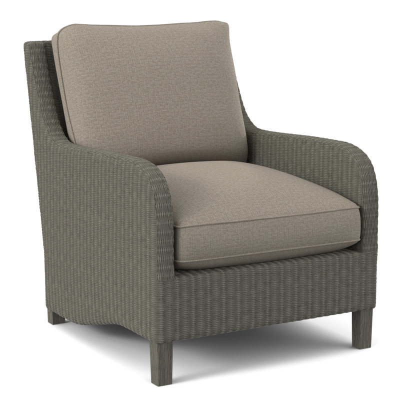 Gibraltar Armchair, Green and Blue Stripe; 0252-54, Greystone