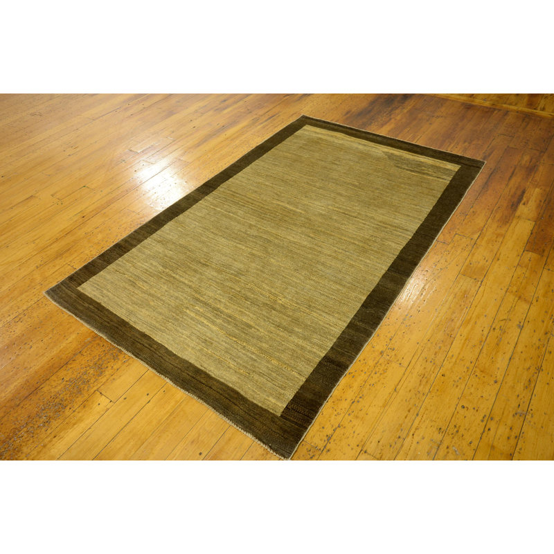 Tapis de zone en laine noué la 3 pi 11 po x 6 pi "one-of-kind" -the main Nash