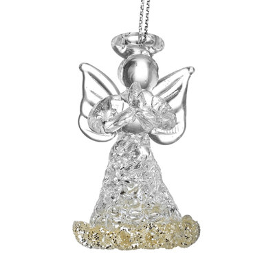5cm Glass Hanging Figurine Ornament