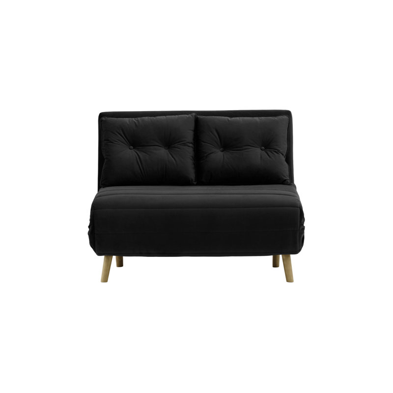 Rolen 2 Seater Sleeper, Black, Oak