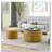 2-Piece Set Round Chenille Storage Ottoman, Equipped with a Drum Shaped Small Stool-997218223