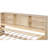 Twin Daybed Frame With Sideboard, Built-In Port, 2 Drawers, Natural Finish Size Side Shelves, , Shade-1660986998