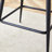 (Set Of 2) 16" W Cotton Linen 360° Swivel Barstool, Tufted 4 Gold Metal Legs Barstool-686285575-692566948