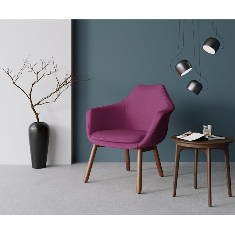 Fauteuil l 28,7 po Cronkite, Sergé de polyester orange