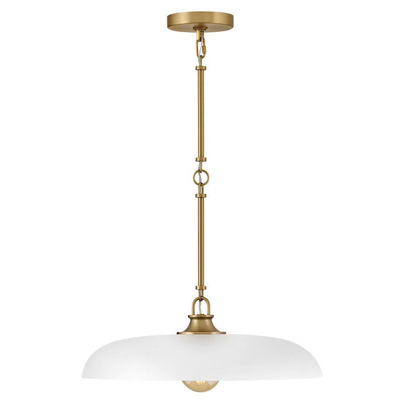 Sadie 1 - Light Steel Chandelier, 6.25" H x 18" W x 18" D, Chalk White