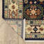 Tapis bleu / ivoire Oaklynn-401333241