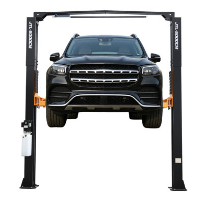 Élévateur de voiture à deux poteaux 12 000 lb - Grue hydraulique pour véhicule et camion / VUS avec 2 + 3 bras réglables, 220 V 60 Hz 1 phase