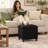 17.5" Square Linen Blend Upholstered Storage Ottoman-1057007721