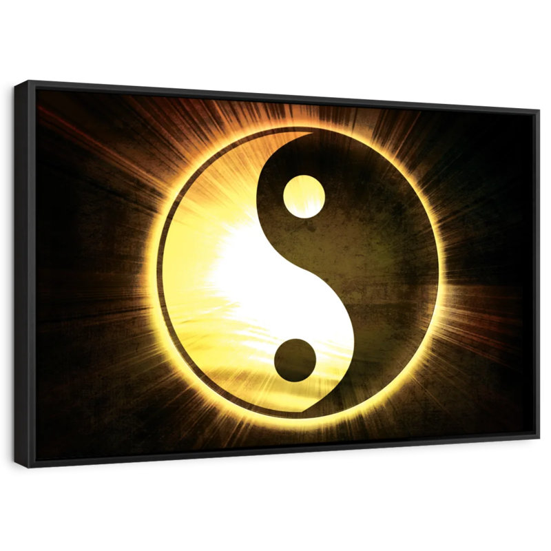 Kerrick Golden Glow Yin Yang, 25" H x 37" W